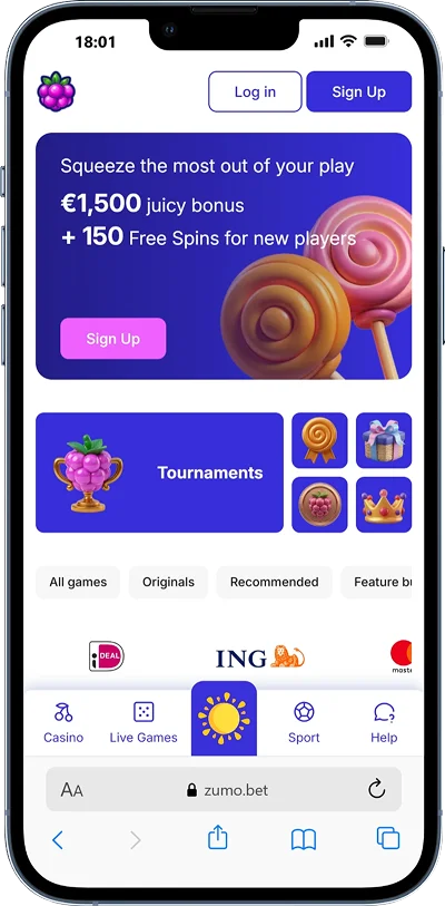 Zumobet app