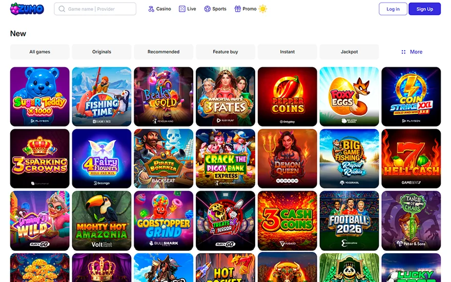 Zumobet spellen